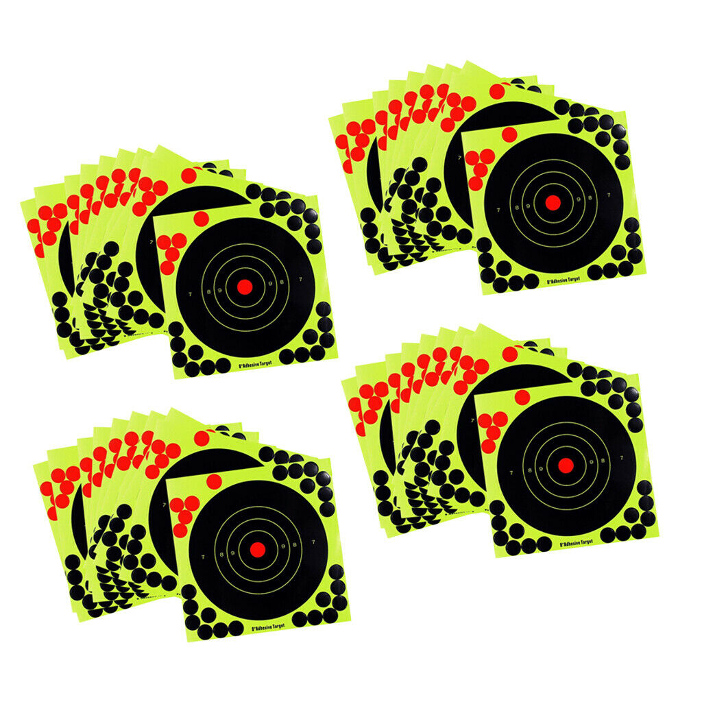 Lots 40 8inch  Targets Gun Range Paster Hunting Targets Accessories