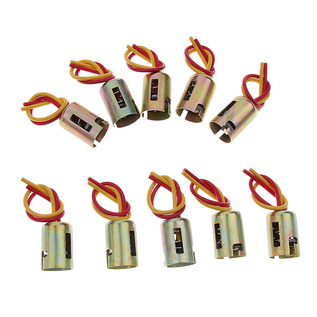10PCS Replacement BAY15D LED Light Extension Wiring Harness Socket Connector