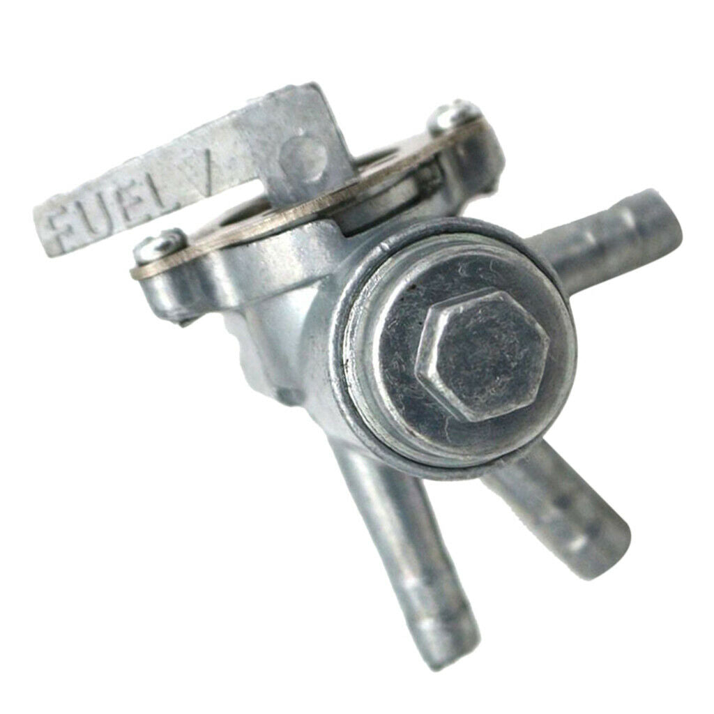 3x 3 Port Gas Fuel Petcock Tap Valve Switch for Motorcycles, Dirt Bikes, ATVs