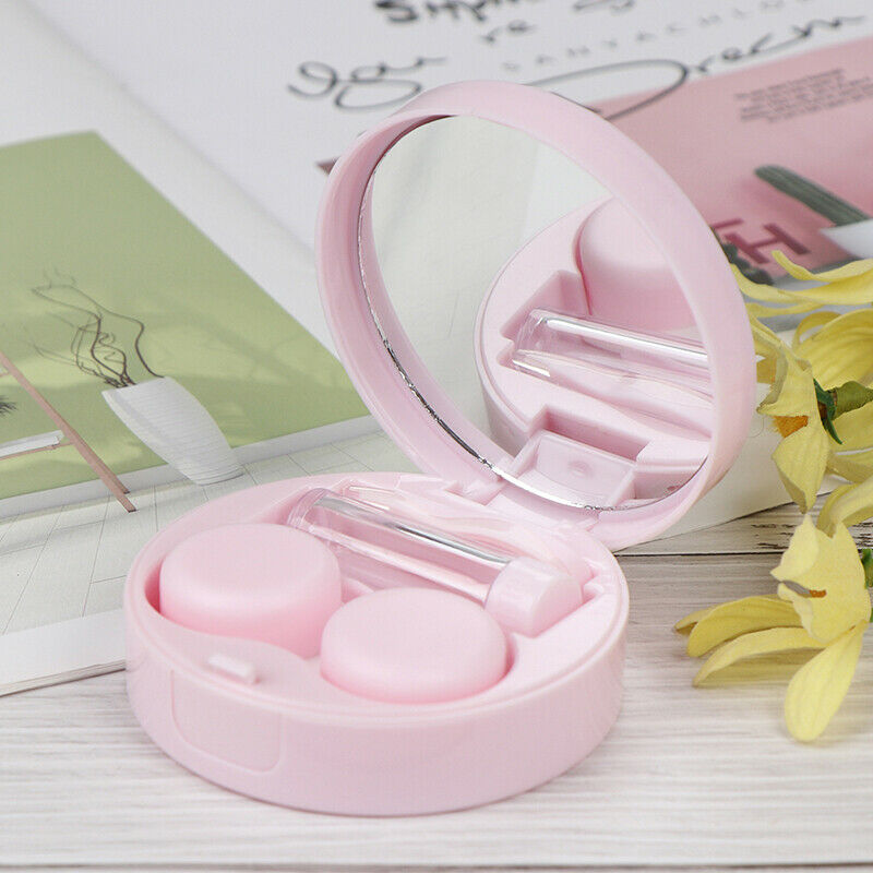Mini Travel Contact Lens Case Box Container Holder Eye Care Kit Set With MirBDA