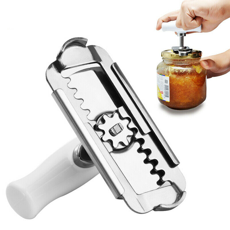 Manual Stainless Steel Easy Can Jar Opener Adjustable Cap Lid Tool Kitch.l8