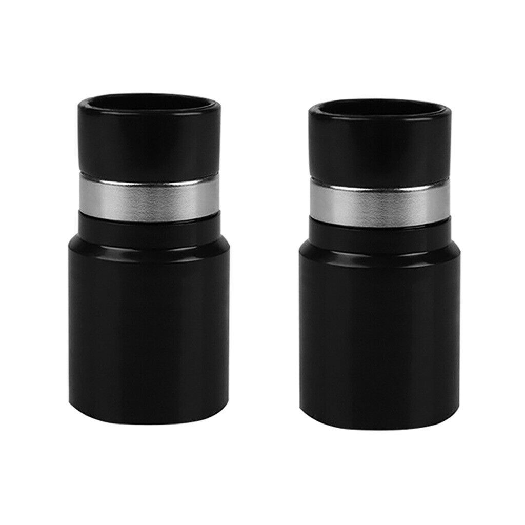 Pack of 2 Vacuum Cleaner Power Tool Dust Extraction Hose Adaptor 32mm Black