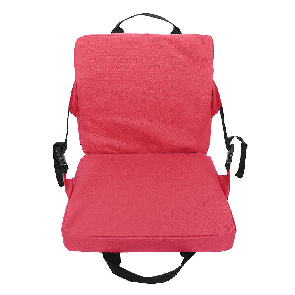 Portable Outdoor Folding Seat Chair for Camping Picnic Sports Bleacher Red