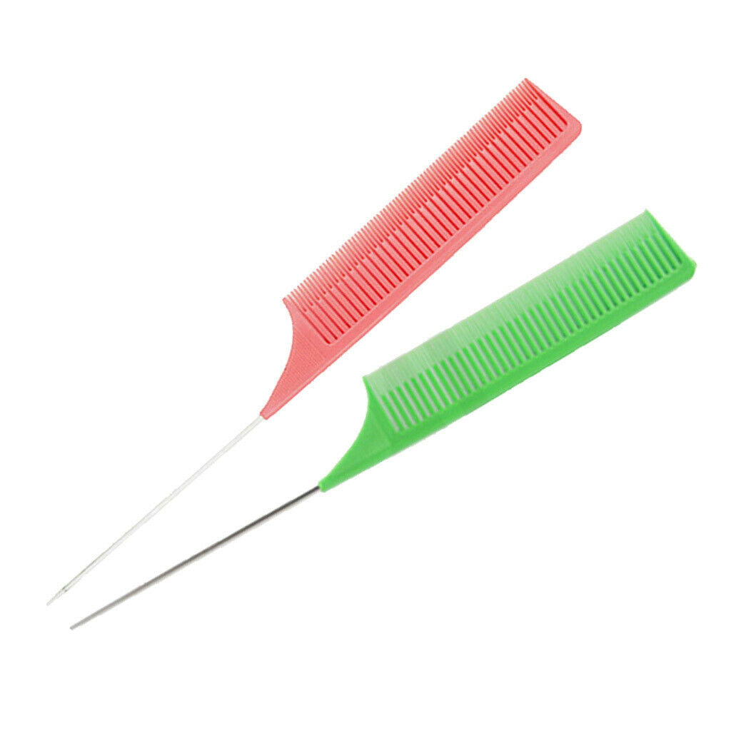 2Pcs/set Weaving Highlighting Foiling Hair Comb Highlight Styling Combs