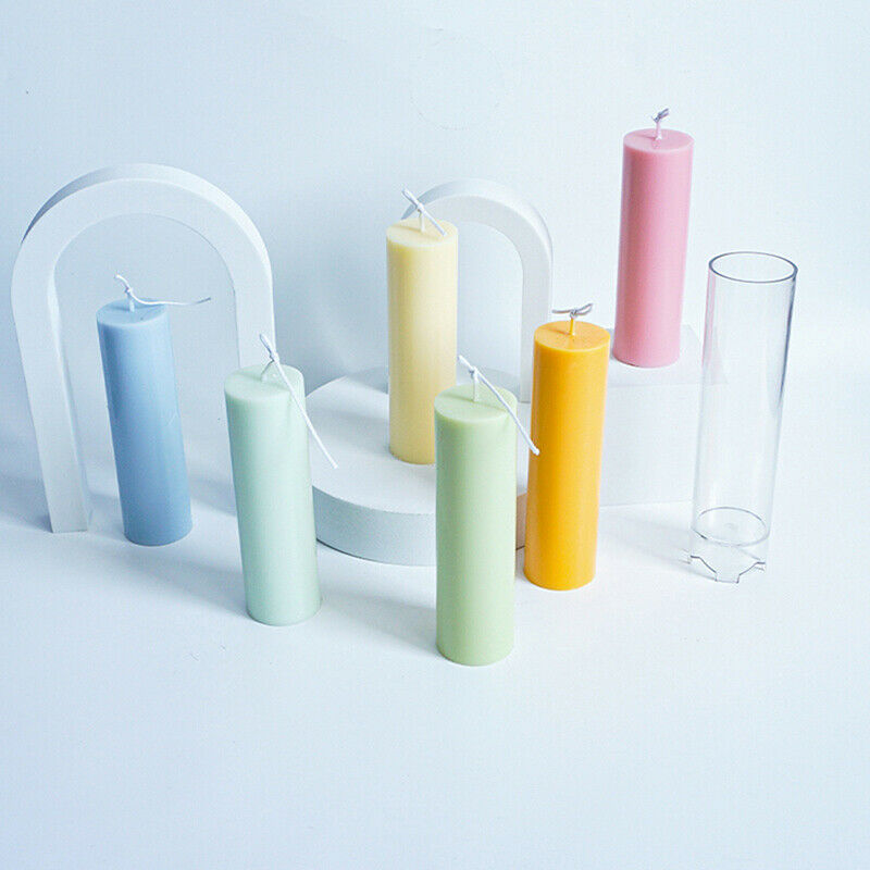 Plastic Candle Mold Conjoined Cylindrical Durable DIY Handmade Crafts Can.l8