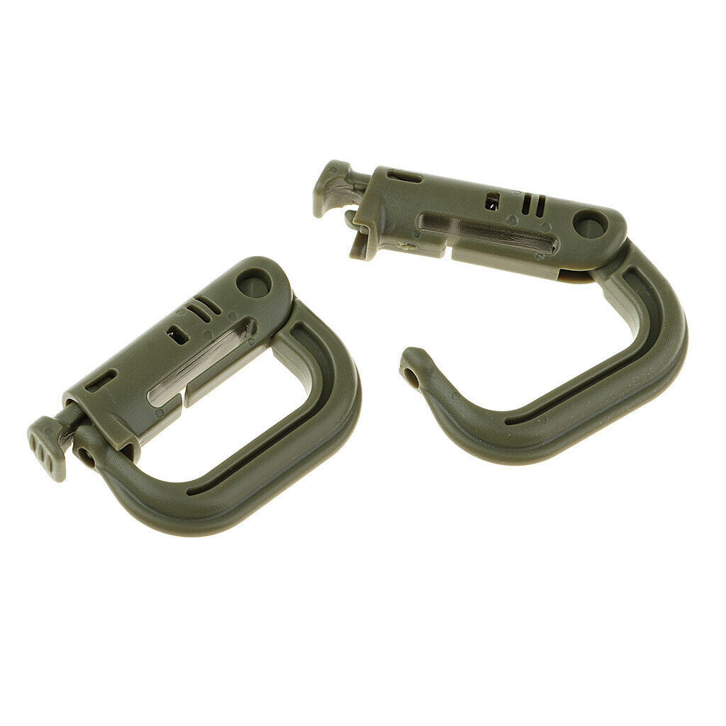 20pcs Keychain  Locking Buckle Carabiner Climbing Hook Attachment
