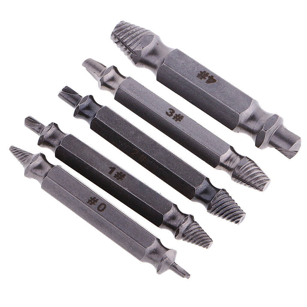 Remover 5PCS  Set Damaged Screw Extractor  Bits Guide Drill