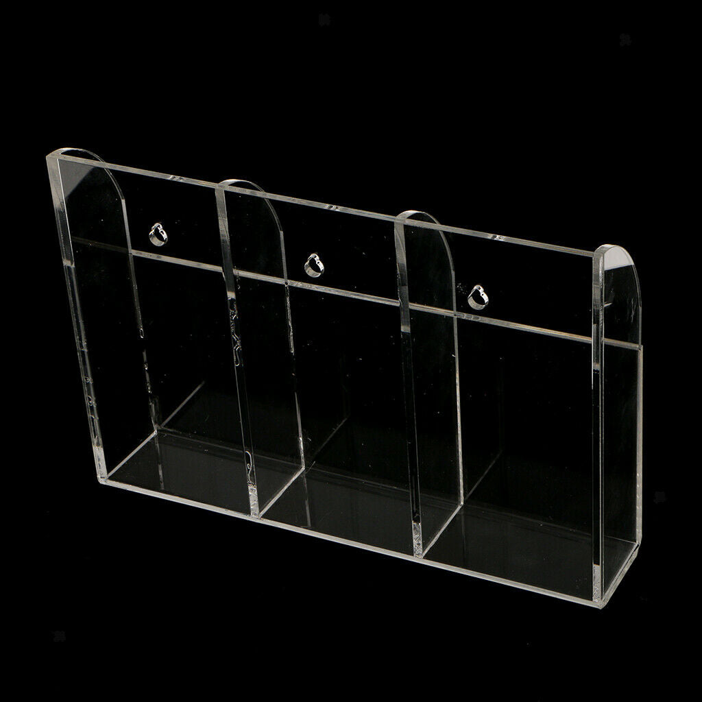 2 Pieces Acrylic Remote Control Holder Desk Organizer for Remote Controllers, TV