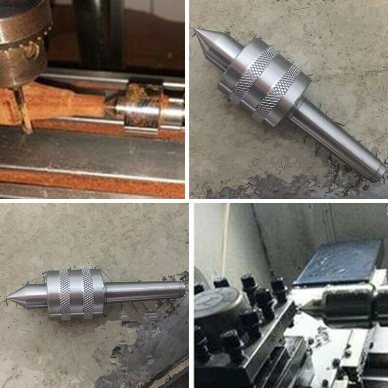 1X MT2 Lathe Chuck Live Center Morse Taper Triple Bearing Heavy Duty Woodworking