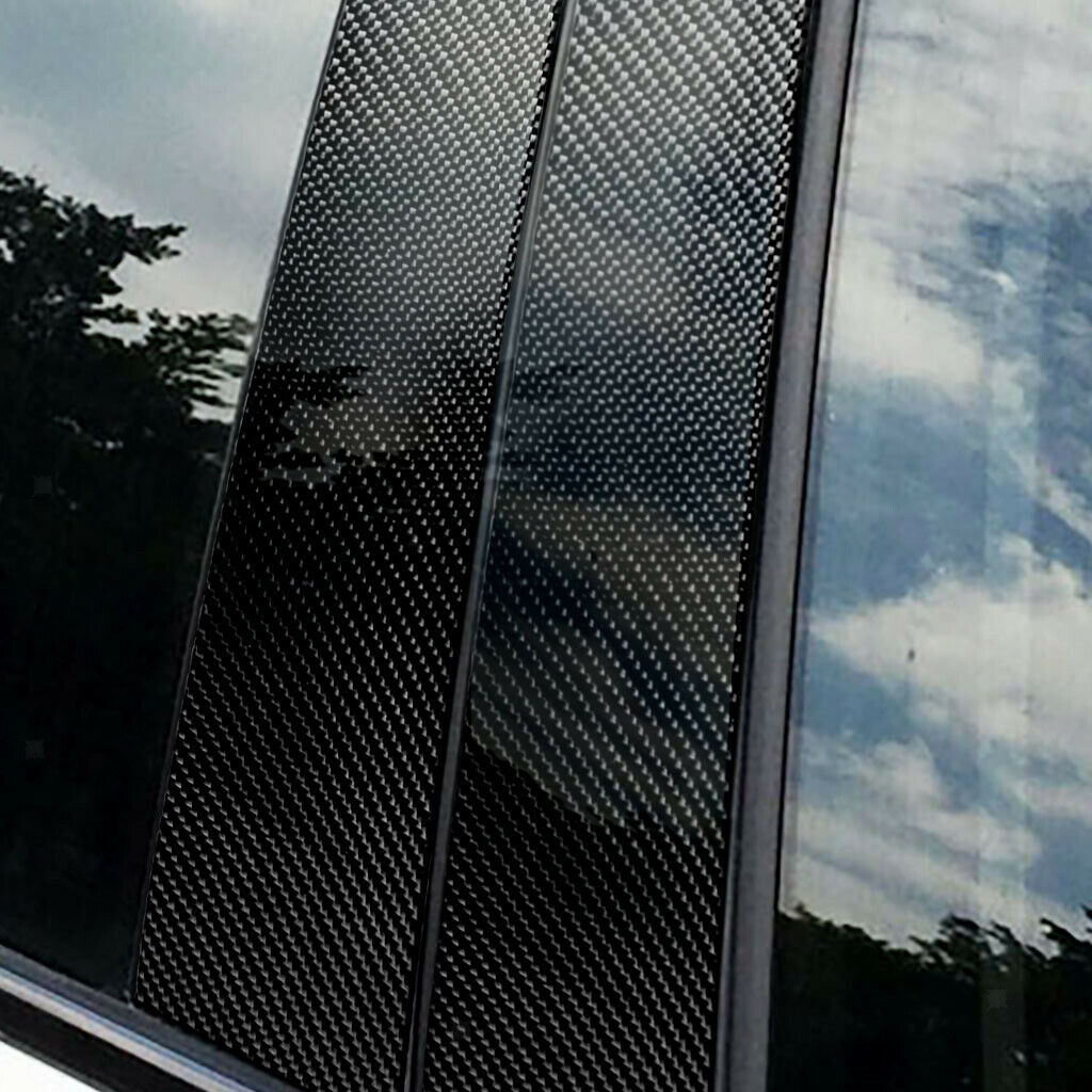 Black Window Pillars Covers Trims For BMW 3 5 Series E90 F30 F10 F20 E71