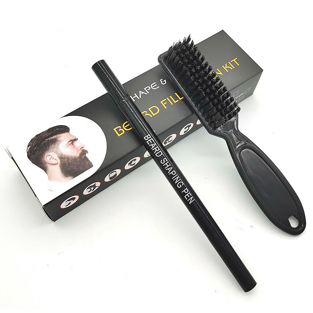 Professional Beard Filler Pen Moustache Brush Shaper Sweatproof Anti-Fade Men