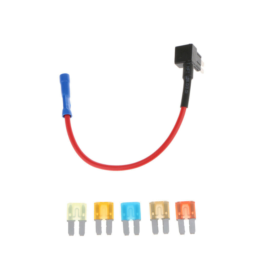 5PCS 5Amp 7.5Amp 10Amp 15Amp 20Amp And Add-a-circuit Fuse Tap Holder Adapter