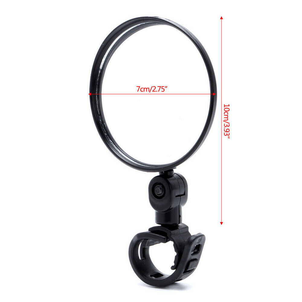 Rotation Rear View Bicycle Mirror Handlebar Motorcycle Looking Bike Rearview New