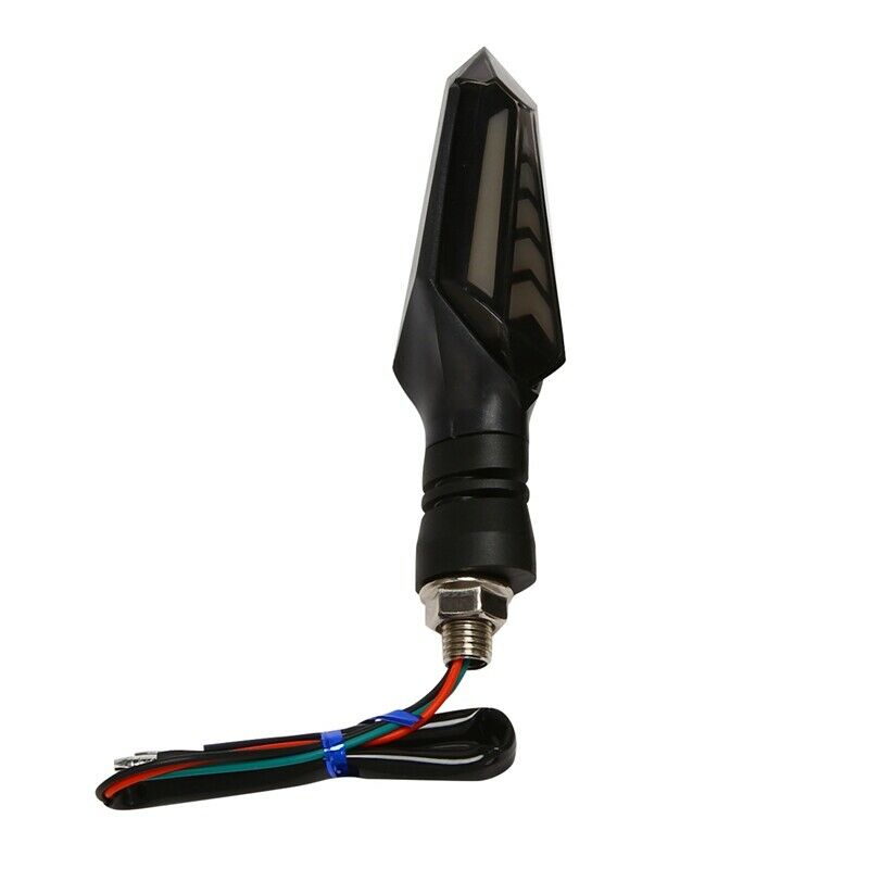 2Pcs Universal Motorcycle Turn Signal Lights Flowing Flicker Led Blinkers I5W2W2