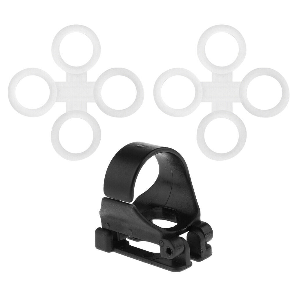 Set 5 Replacement Soft Flexible Silicone Snorkel Keeper Clip Holder Keeper for