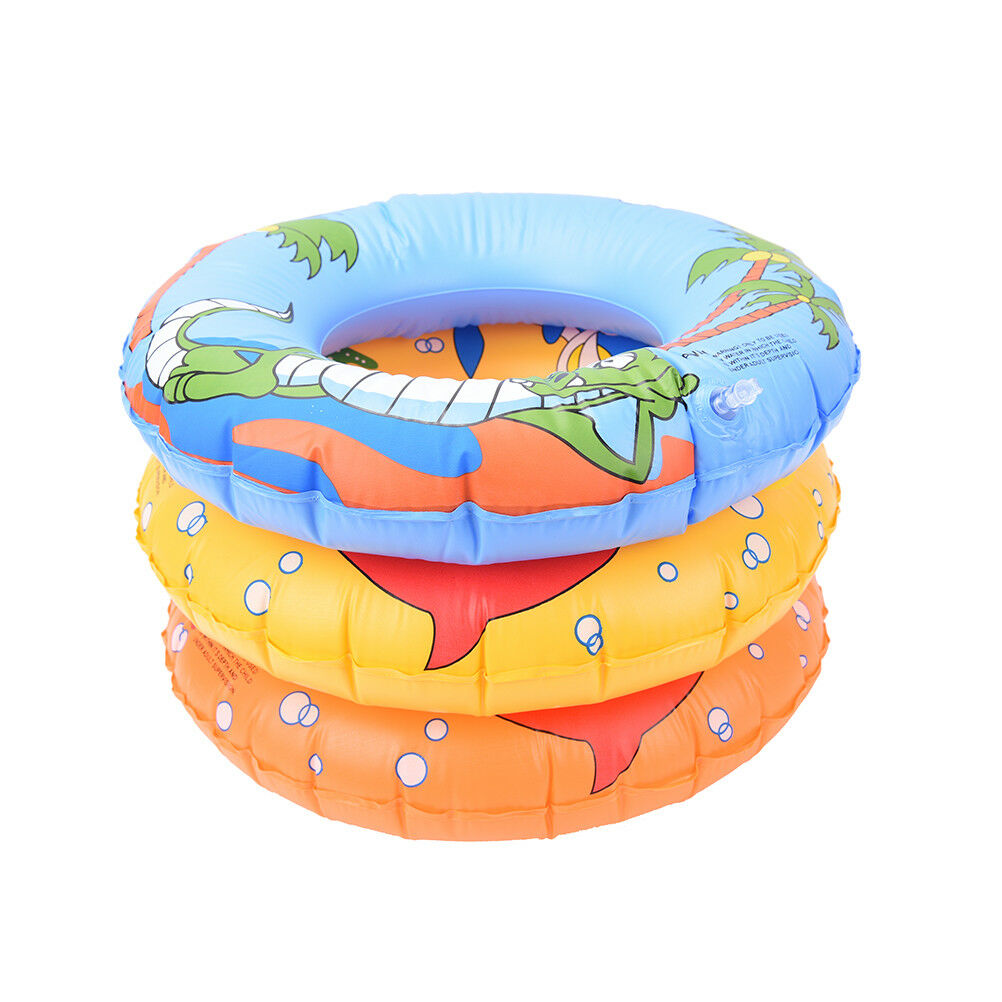 50cm Kids PVC Cartoon Printing Inflatable Float Swimming Ring Color Random WY1