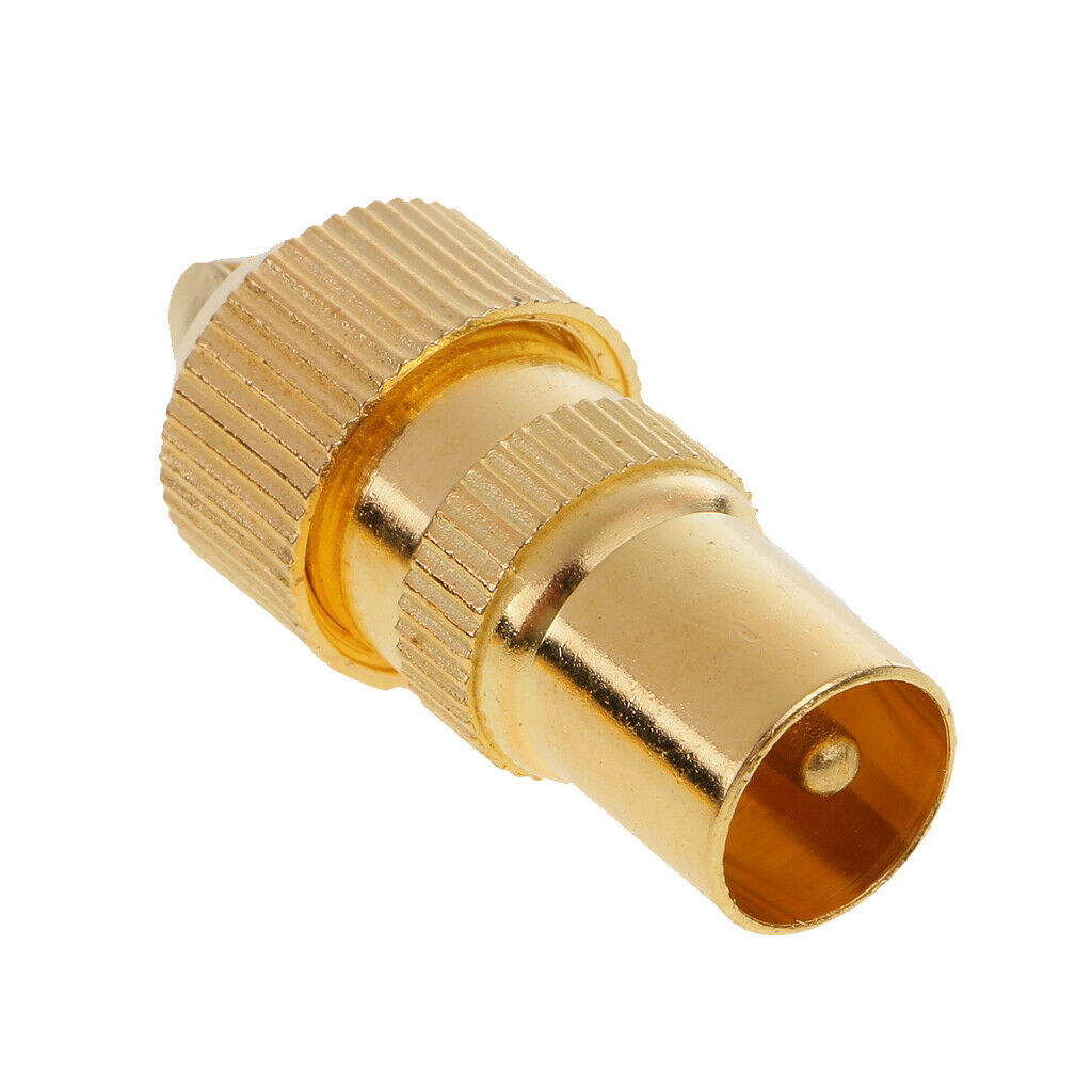 10 Pcs RF Coaxial Cable Wire Connector TV Antenna Coupler Adapter