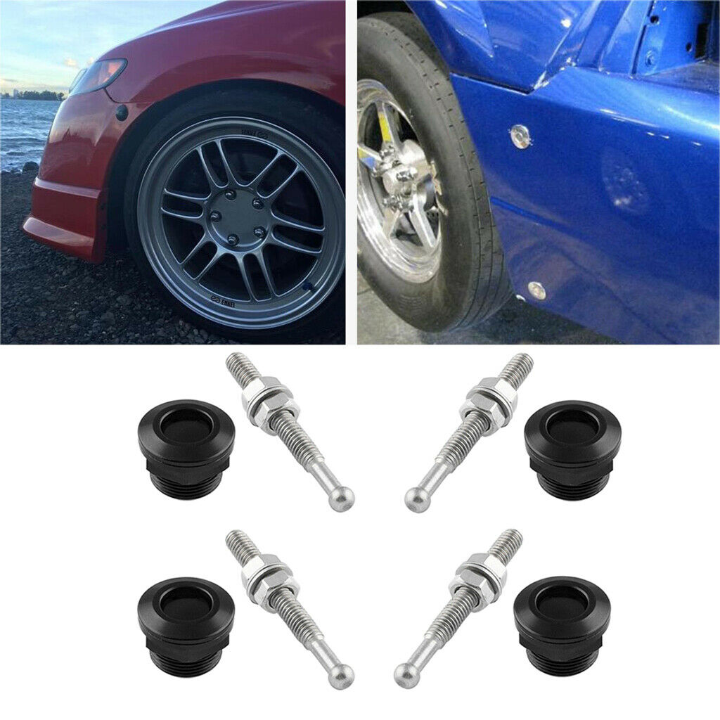 4 Pieces Stainless steel Universal Push Button Hood Pins Lock 22mm Diameter