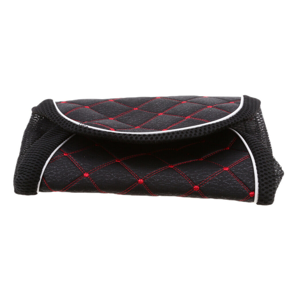 Black L + Red XL Motorcycle Electric Car Scooter Waterproof Seat Pad Cover
