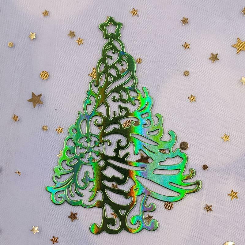 Christmas Tree Star Die-Cuts Stencils for DIY Scrapbooking Album Carbon Steel