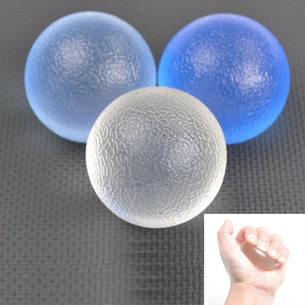 3pcs Fitness Fingers Palm Wrist Forearms Exercise Grip Balls Hand Squeeze