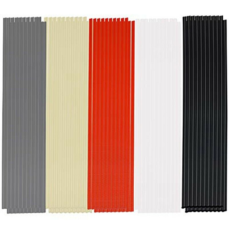 100 Pieces Plastic Welding Rods PP/PVC/PPR Plastic Welder Repair Rods for Car Q7