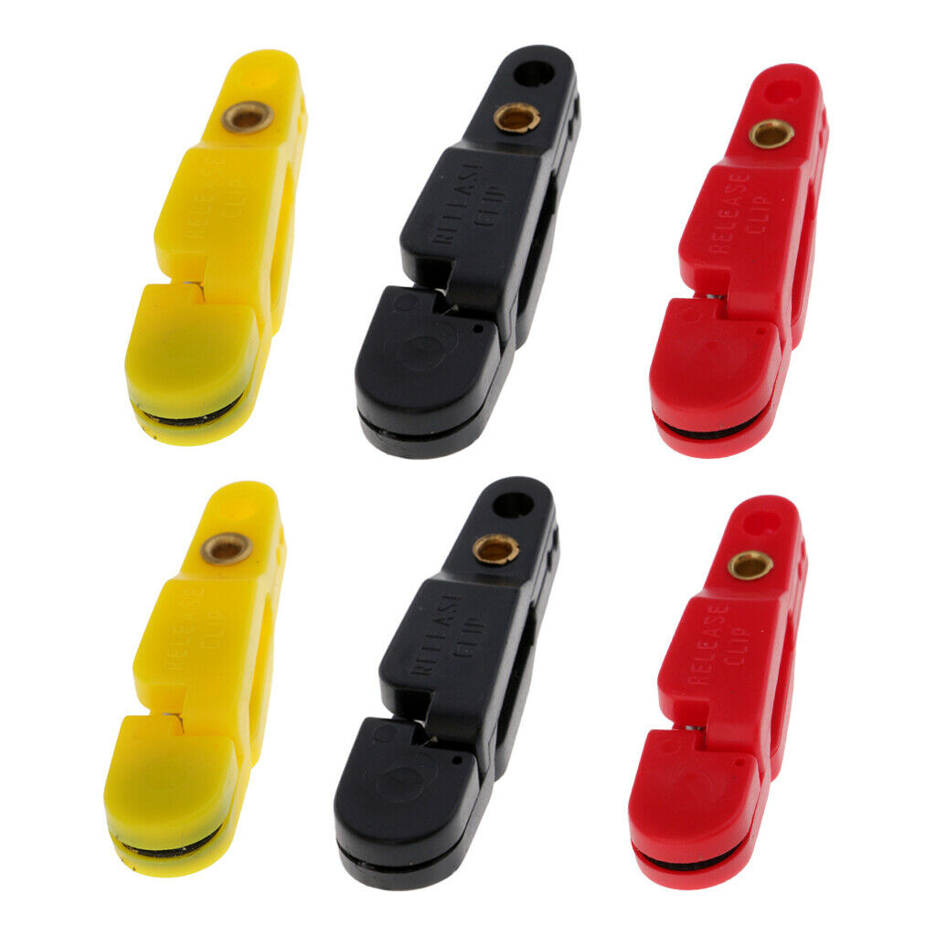 6 Pieces Adjustable Planer Board Padded Snap Release Clips Outriggers Clips