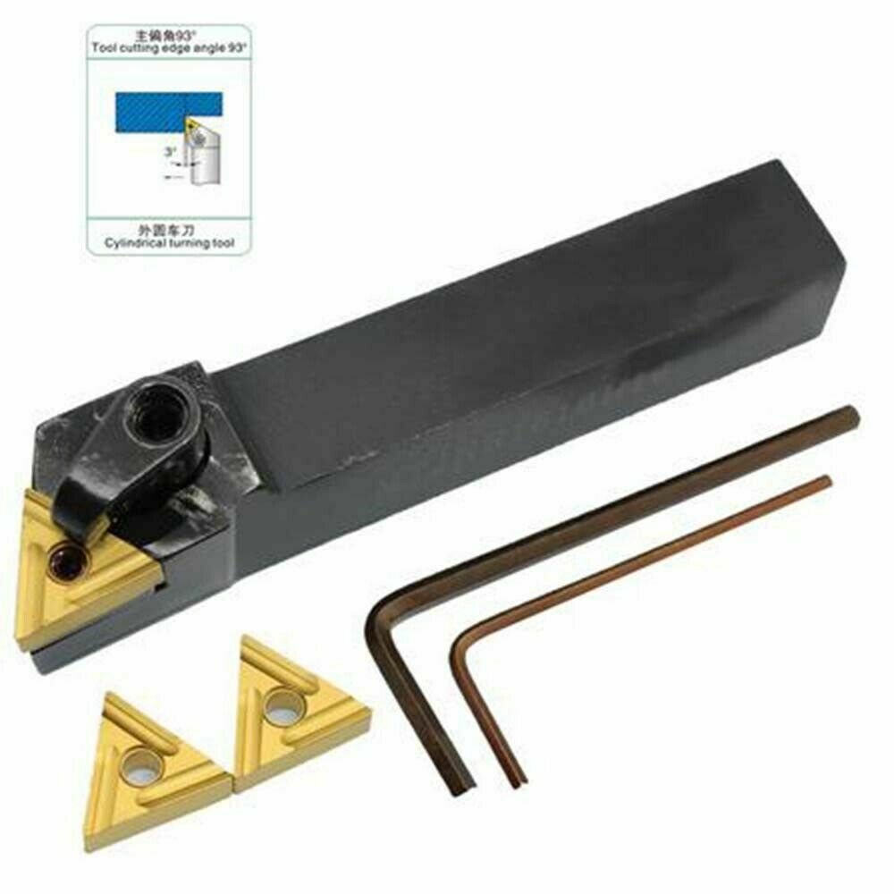 MTJNR1616H16 16mm X 100mm Lathe Turning Tool Holder + TNMG160404L -S CNC Inserts