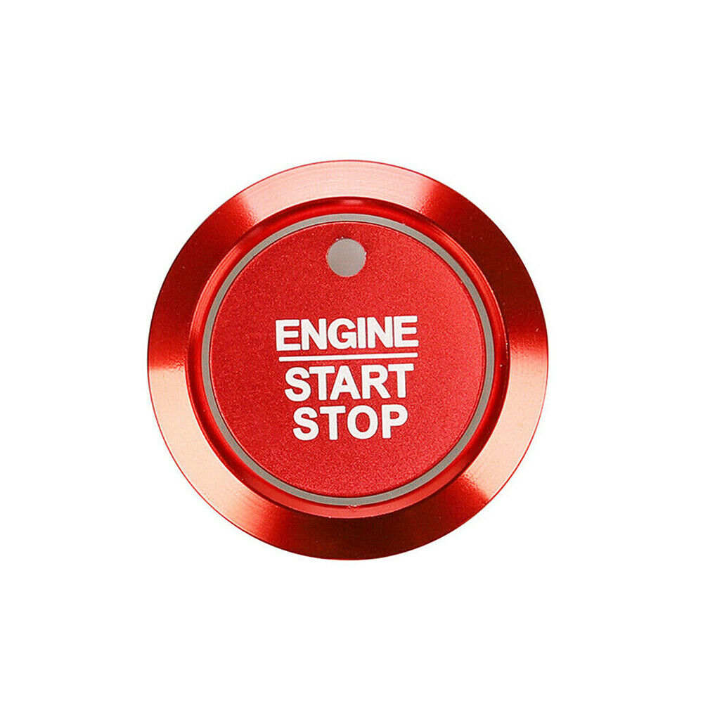 Red Engine Start Stop Ignition Switch Button Cover Fit for Ford F150 17-20