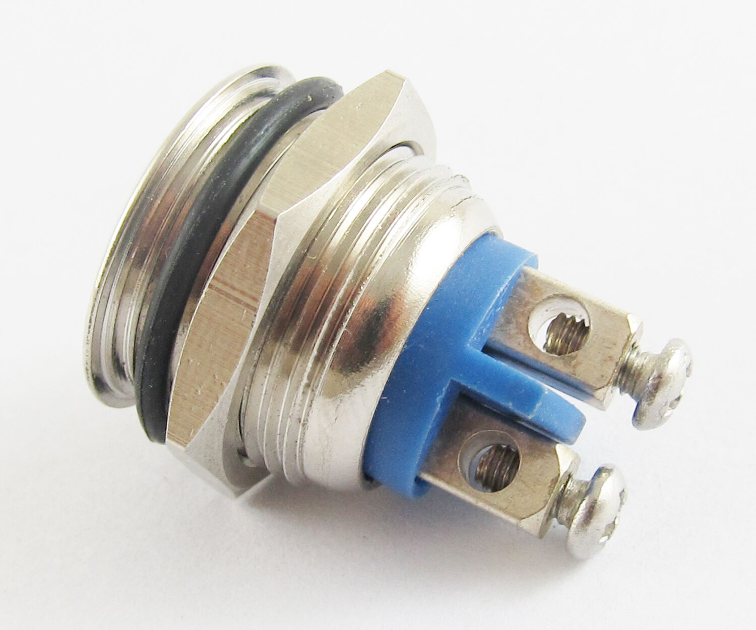 4x 16mm QN16-A2 Metal Round Circle Head Push Button Momentary Waterproof Switch