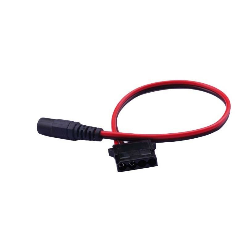 PC 4PIN Molex 5.5mm x2.1mm DC Power cable 12v 9v 5v for fans moden Route camera/