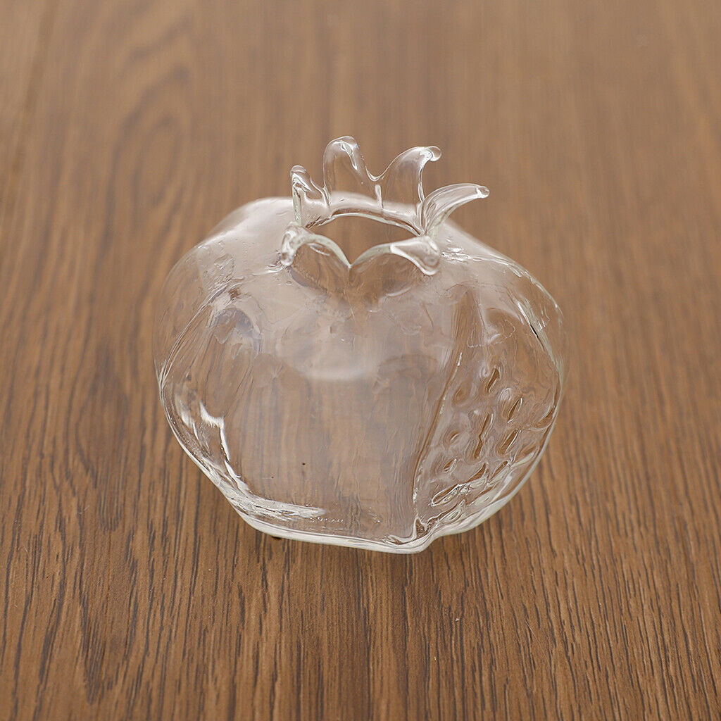 3Pcs  Pomegranate Glass Vase Handmade