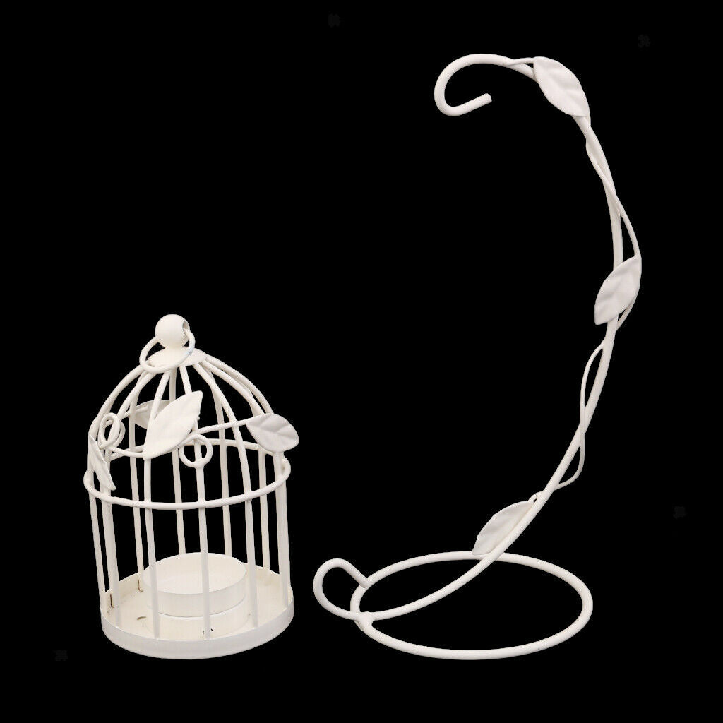Wedding Birdcage Hanging Stands Candleholder Tealight Candleholder White