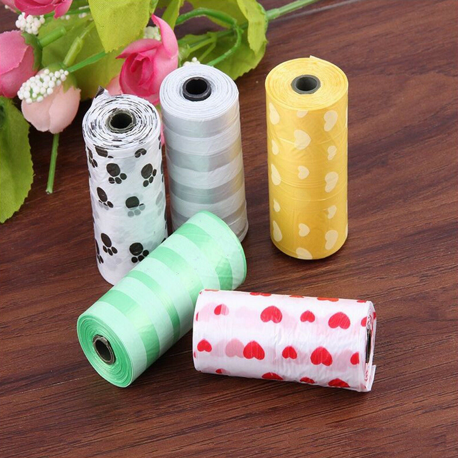 10Roll(150pcs) REFILL BAGS Pet Dog Cat Poo Poop Pooper Scooper Waste Bag Toilet