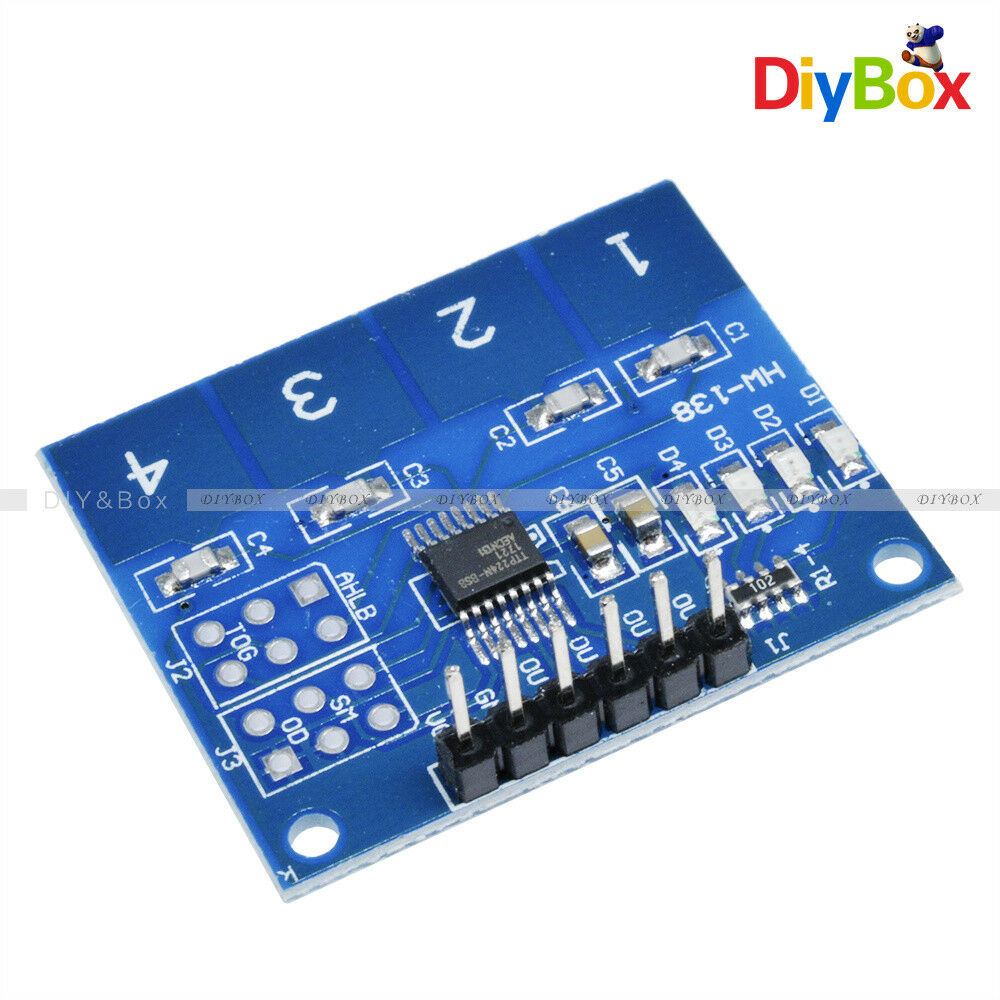 TTP224 4-Channel Digital Touch Sensor Module Capacitive Touch Switch Button