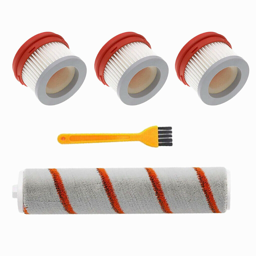 Roller Brush 3x Filter Kit fit Wireless Vacuum Washable Easy to install