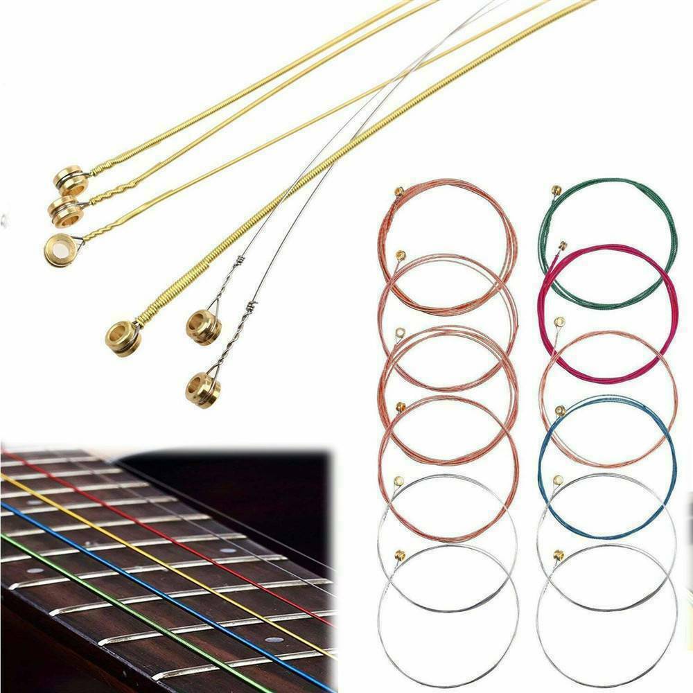 6 PCS Acoustic Guitar Strings Sets Phosphor Bronze & Steel Strings Kit AU