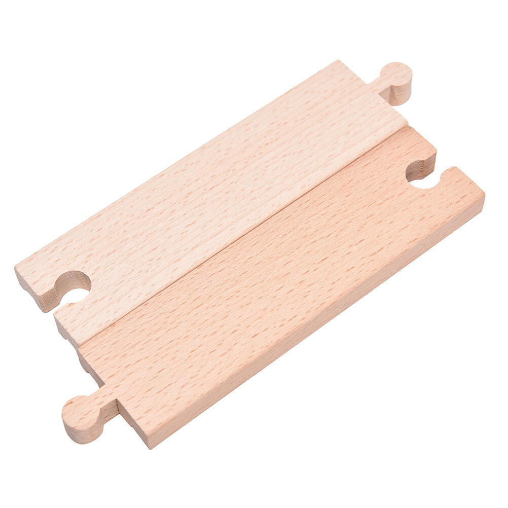 Wooden Train Straight Track Railway Accessorie Compatible All Major Brands.l8