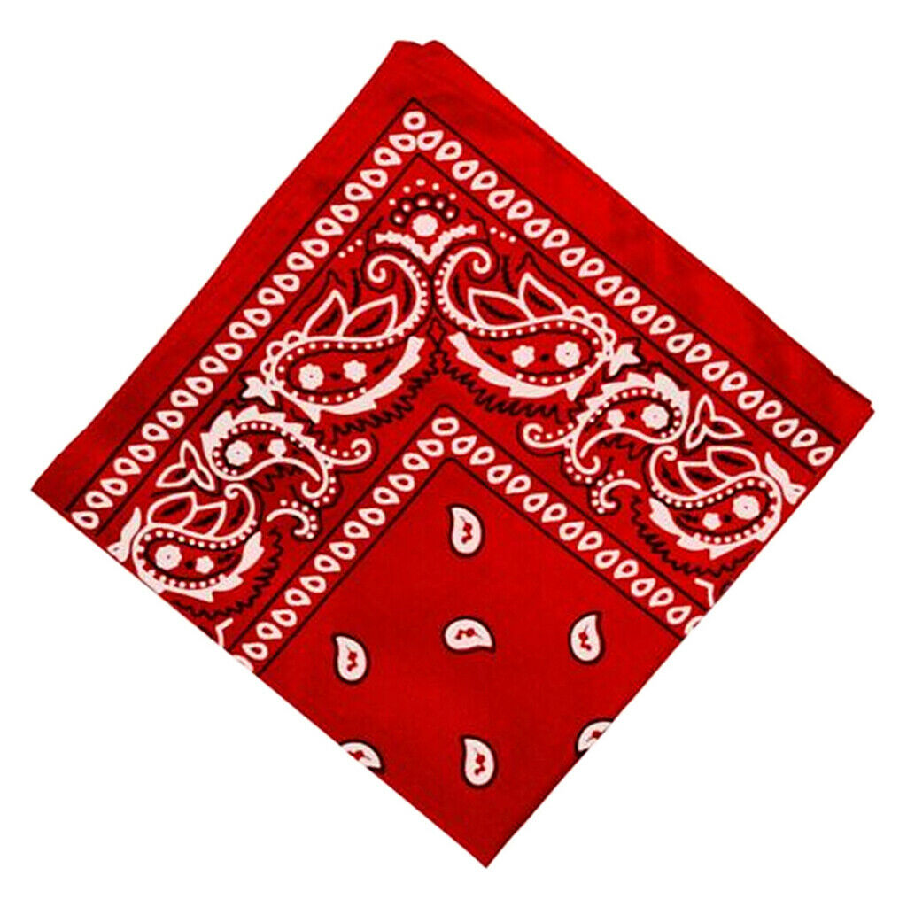 7PCS Novelty Paisley Cowboy Bandana Head Wrap Neck Scarf Hair Band Kerchief
