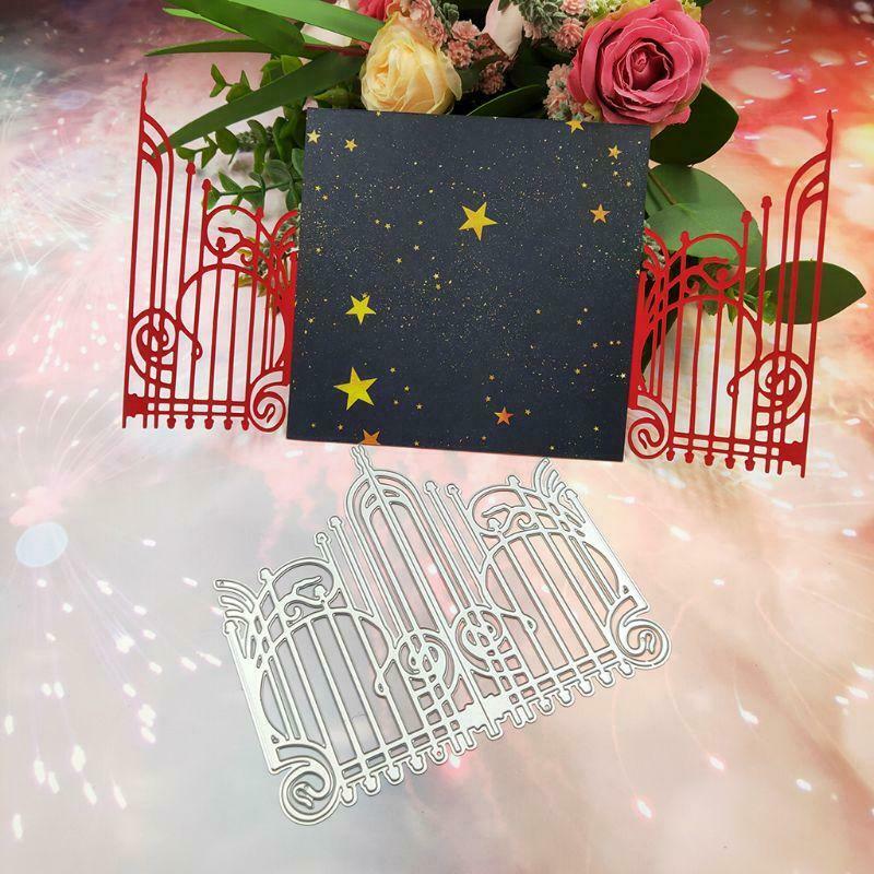 Gate Metal Cutting Dies Stencil Scrapbooking DIY Album Stamp Paper Card Emboss