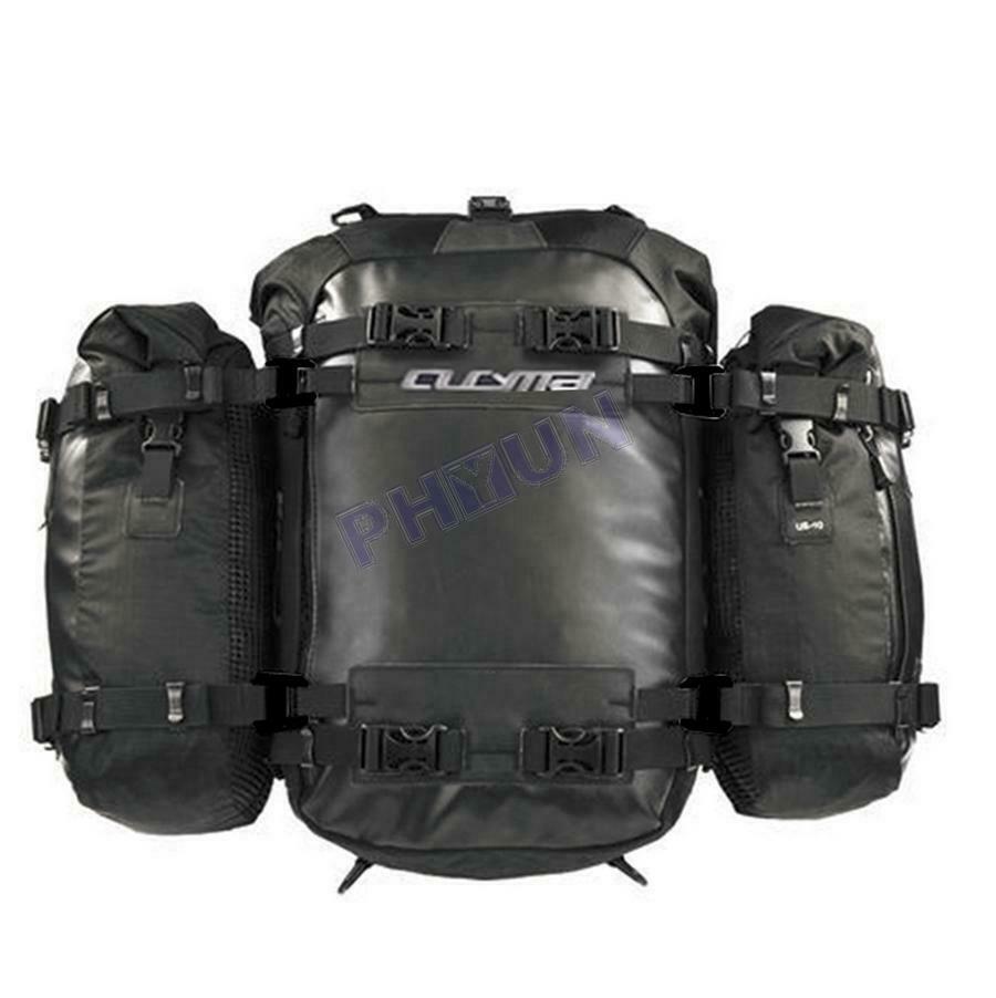 20L Motorcycle Scooter Tail Bag Storage Backpack Shoulder Bag Black Waterproof
