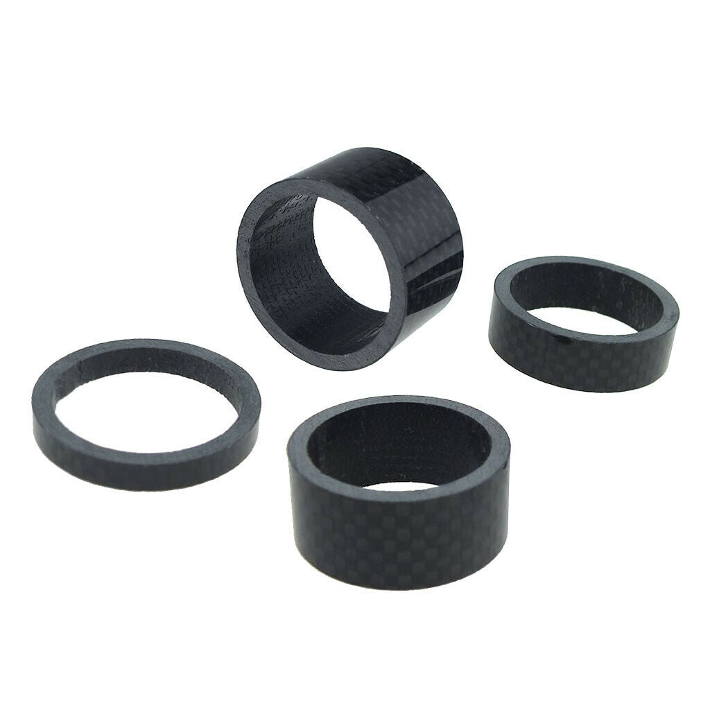 Set of 4 Premium Bike Headset Washers 1-1/8'' Stem Spacer Road Accessories