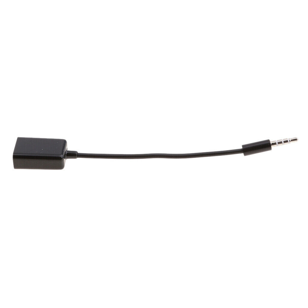 3.5mm Car Male Audio AUX Headphone Plug to USB 2.0 Female Jack Cable Adapter