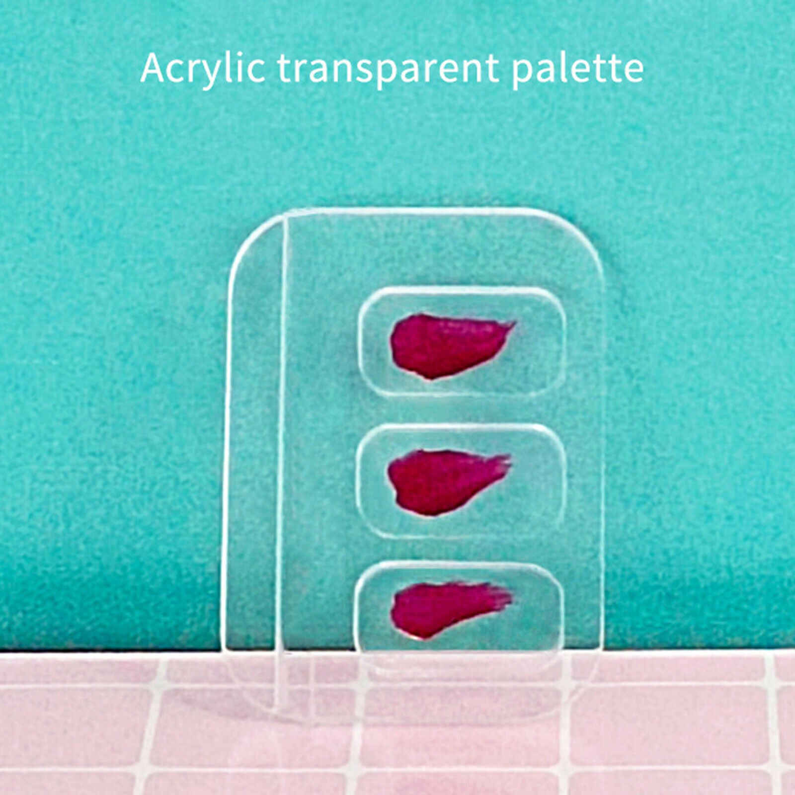 Makeup Palette Acrylic Oil Painting Mixer for Salon Nail Art 85mm x 65mm