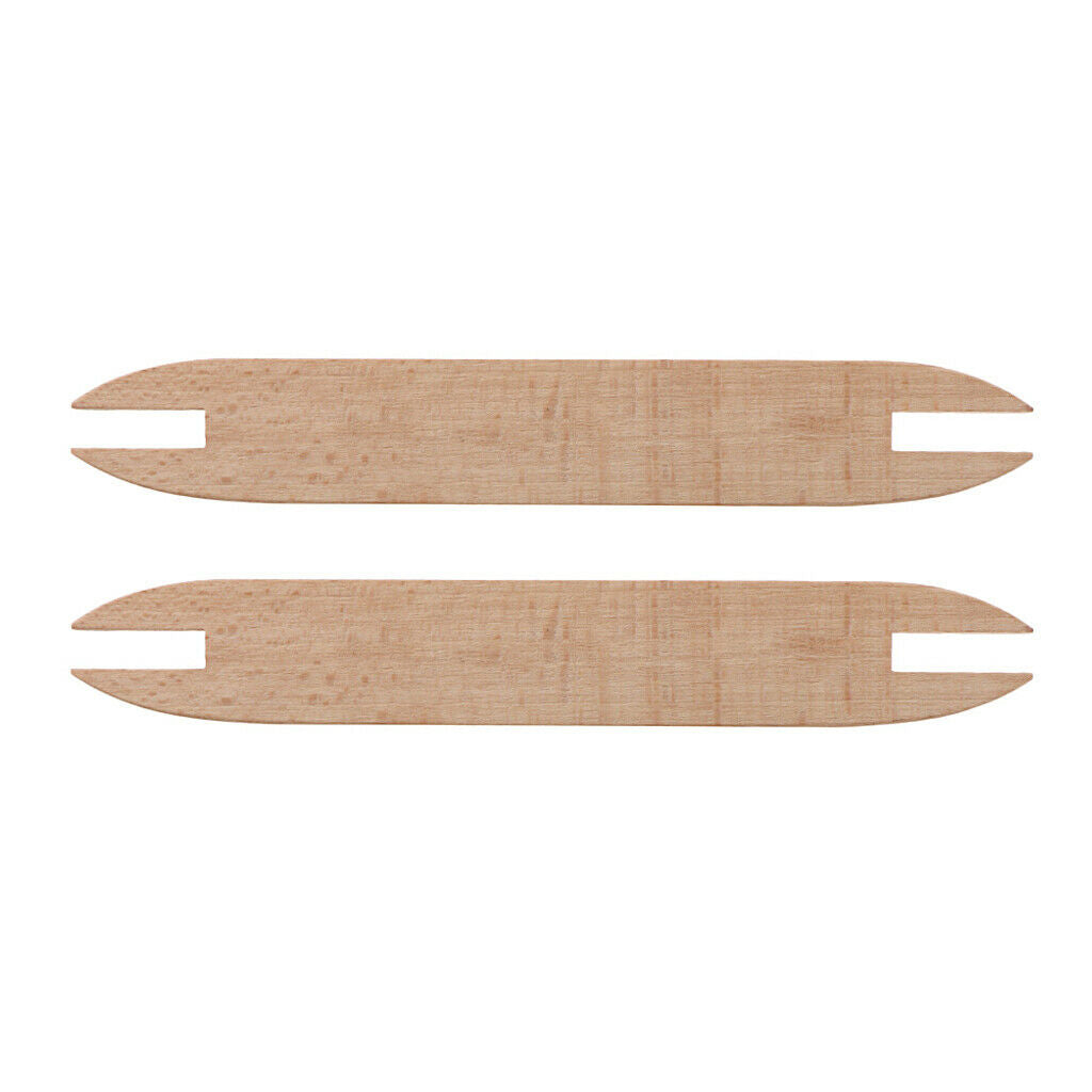 2pcs Wooden Shuttle Sticks For Knitting 6.1in (155mm) Handcrafts Parts