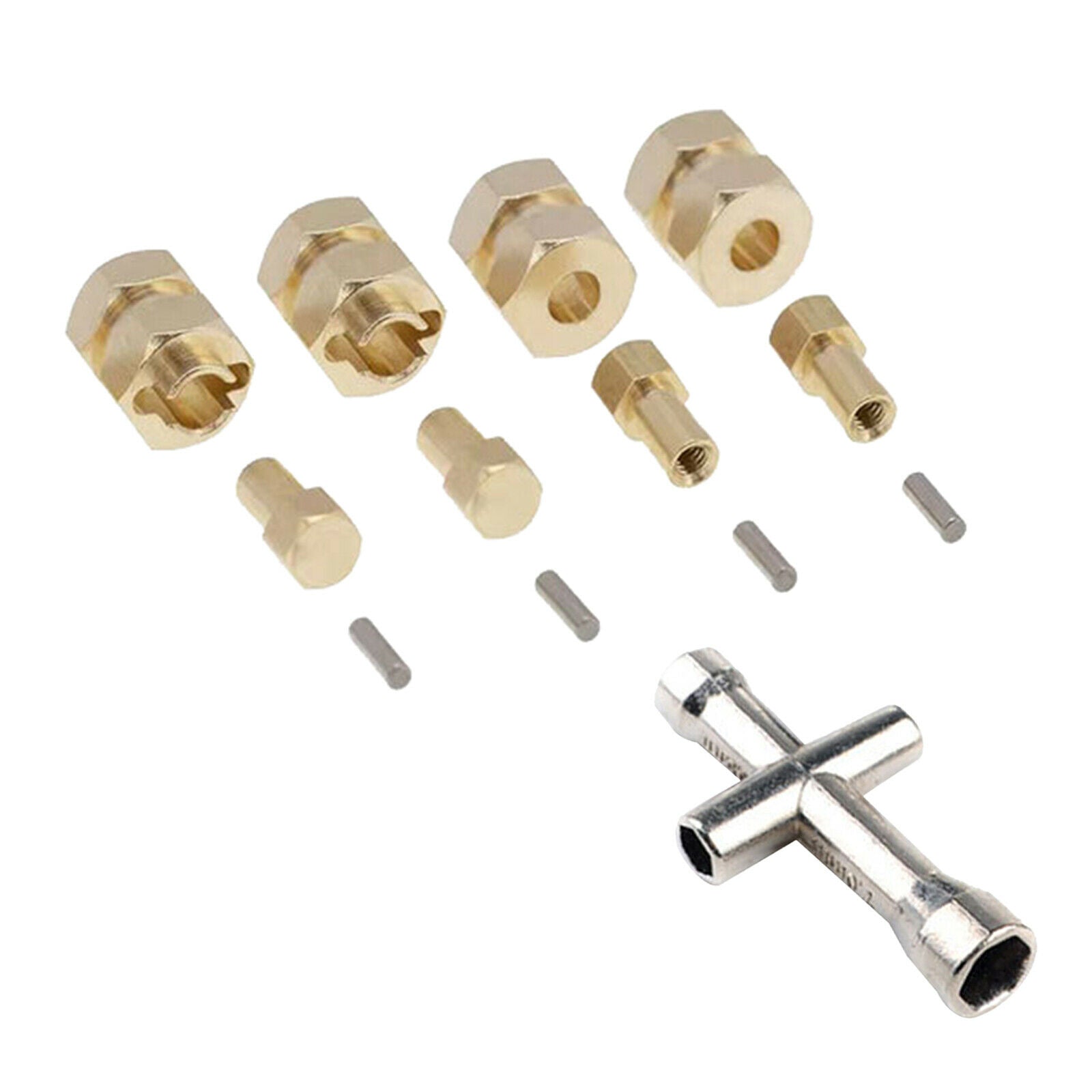 4Pcs RC Wheel Hub Hex Drive Adapter 7mm For Axial *SCX24 RC Car Upgrade