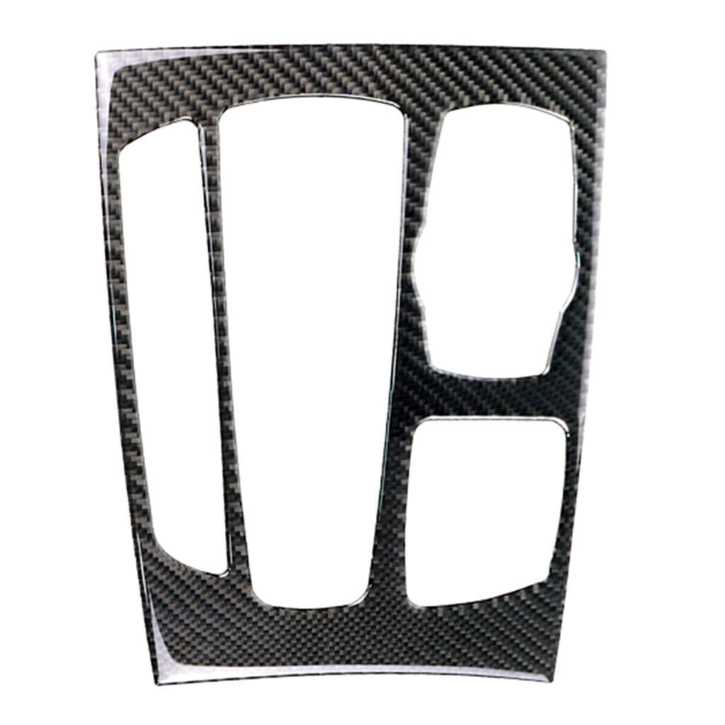 Carbon Fiber Car Control Gear Shift Panel Stickers Cover Trim Strip For BMW
