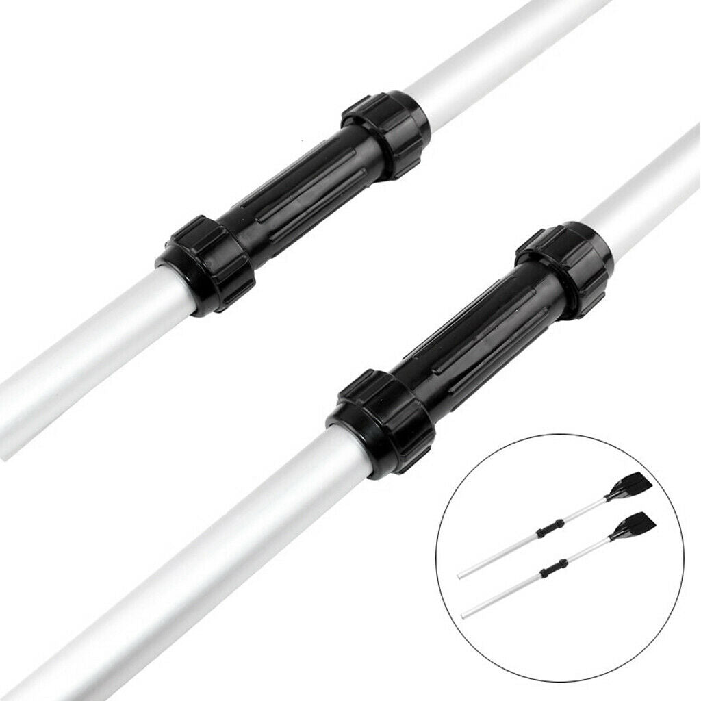 prettyia Kayak Paddle Oar Connectors Joint Replacement for Boat Canoe Black