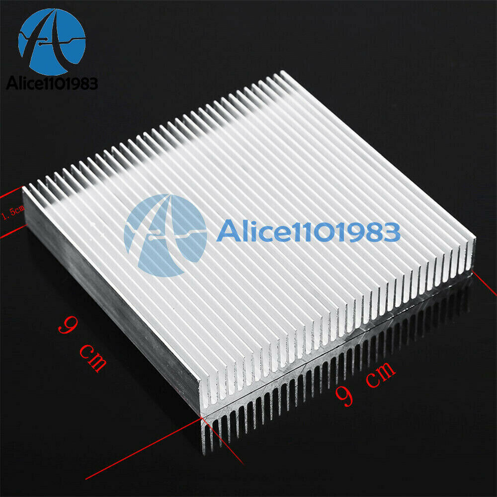 90x90x15mm Aluminum Heat Sink Cooling For LED Power IC Transistor DC Converter