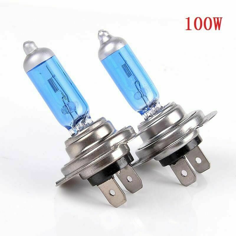 2*PCS H7 100W 12V 6000K Xenon Gas Halogen Headlight White Bright Light Lamp Bulb